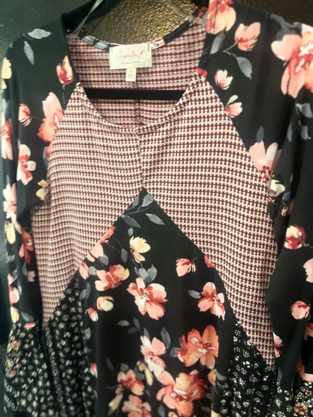 NWT | Sugarfox | Bohemian Flowy Floral Dress | Size Small - Picture 6 of 10